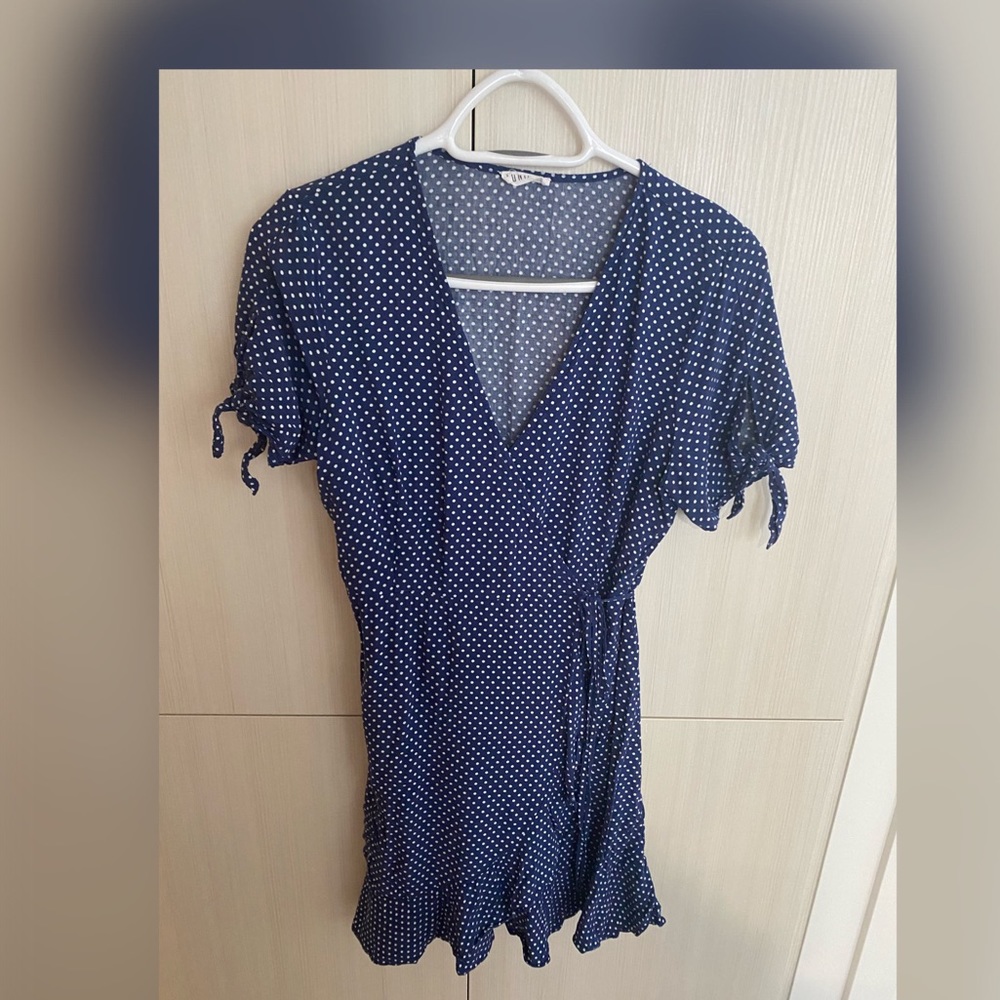 HONEY Polka dot wrap dress